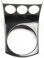 Compatible for Nissan 350Z 2003 2004 2005 2006 ABS Carbon Fiber Style Decoration Accessories Car Interior Trims Cover Gear Stickers(MT Gear)