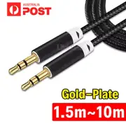 3.5mm AUX Cable Stereo Audio Extension Male to Male Auxiliary 1.5M 3M 5M 10M