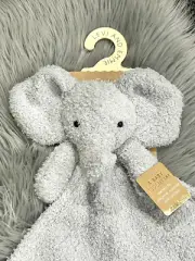 Levi And Emmie Plush ELEPHANT Feather Knit Lovey Security Blanket