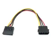 6 inch 6" 4 Pin IDE Molex to Serial ATA SATA Hard Drive DC Power Supply Cable