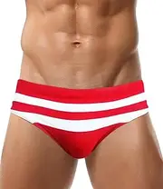 [FEOYA] Men's Sexy Quick Dry Swimming Briefs Low Rise Swim Shorts Swimsuits Board Short Surfing Briefs Soft Stretch Swimsuits Bikini with Drawstring