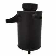 Universal 1/2L Aluminum Radiator Overflow Tank Coolant Expansion With Cap Black