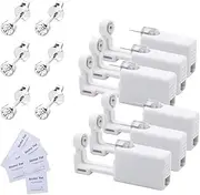 [Voarge] Pack of 6 Ear Piercing Gun, Disposable Sterile Safety Ear Nose Piercing Gun Kit Painless Self Piercing Tool with Stud Asepsis Piercing Kit Piercing Accessories