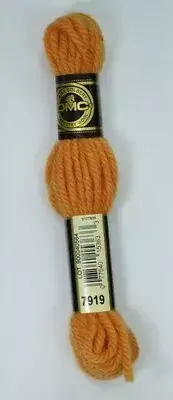 DMC Tapestry Wool #7919 LIGHT ORANGE SPICE Laine Colbert wool 8m Skein