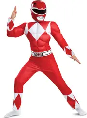 Classic Red Power Ranger Boys Book Week Costume