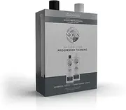 NIOXIN System 2 Duo Pack, Cleanser Shampoo + Scalp Therapy Revitalising Conditioner (1L + 1L), For Natural Hair with Progressed Thinning