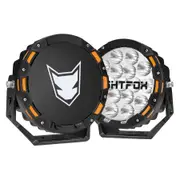 LIGHTFOX 7inch LED Driving Lights Round Spotlights Offroad Truck Headlights