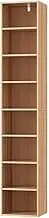 Artiss Wooden Bookshelf, 8 Tiers Book Shelf Corner Wall Shelves Display Cabinet Bookcase Bookshelves CD DVD Storage Rack Home Living Room Bedroom Office Furniture, Sturdy Base Pine