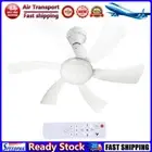 LF# Modern Ceiling Fan with LED Light Remote Control for Bedroom (White B)