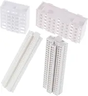 4pcs DIY Table Building Models Miniature Plastic Architecture Kit for Landscaping Decor