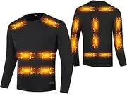 [IMYOGI] Cozy Electric Thermal Underwears, USB Battery Power 3 Level Temperature Heating Baselayer for Man Indoor Outdoor
