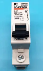 Fuji Electric Miniature Circuit Breaker MCB 1P BC63E1CG-10C 10A