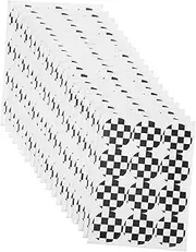 WESIEVYA 20pcs Racing Decals Envelope Seals Stickers Black White for Shower Decorations Present Wrapping Christmas Tags Nonstick Adhesive Stylish Touch