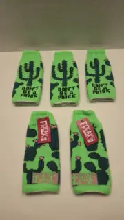 5 X Freaker Cactus Bottle Koozie Don't Be a Prick 1 Size Fits Most Green Sweater