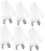 TINEASUR 6 Pack Tablecloth Holders Hidden Straps Elastic Clamp Clips for Outdoor Picnic Home Use