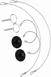 RIZGHWOY Universal Racing Hood Lock Pin Appearance Kit for Custom Car Racing Style and Safety, 2pcs CNC Billet Aluminum Hood Latch Lock for Enthusiasts (Black)