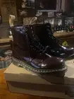 Dr. Martens 1460 Vegan Leather Boots Burgundy Oxblood Red Size 9 women / men 8