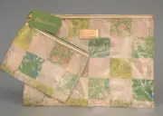 NWT LILLY PULITZER Zip Case 2 pc Set, Resort White Lioness, Orig $48