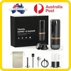 Domary Portable Espresso Machine Rechargeable 2 in 1 Travel Coffee Maker Black