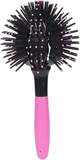 Round Ball Hair Comb, 3D Detangling Hairbrush, 360° Styling Brush for Wet and Dry Hair, Curling & Straightening, Anti-Static, Lightweight Hair Care Tool