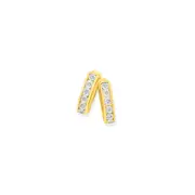 9ct Gold Diamond Huggie Earrings