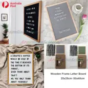 Wooden Pine Frame Message Board Letter Felt Decor Stand Timber Wish Gift 12" 14"