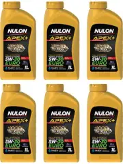 6 x Nulon Apex+ 5W-30 Euro Petrol and Diesel Engine Oil 1L Full APX5W30C3-1