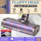 Led Fluffy Soft Roller Brush Head Floor Vaccum Cleaner For Dyson V7 V8 V10 V11