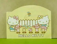 在飛比找樂天市場購物網優惠-【震撼精品百貨】Hello Kitty 凱蒂貓 造型卡片-黃