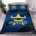 North Queensland Cowboys Doona/Duvet Cover Set AU Single Double King Queen Gift