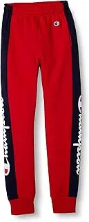 [Champion] CK-TS204 Boys Sweatpants, Long Pants, Jog Pants, Fleece Lining, Color Scheme, Script Logo Print, Sports, Training, Gym, Club Activities, Athletics, Sweatpants, Long Pants
