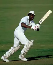 Clive Lloyd batting for Lancashire circa 1986 Old Cricket Photo 1