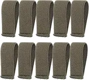 TOKIDNY 10 Pcs Belt Keeper Straps Elastic Twill Design for Secure Fit Retainer Band for Men's Women's Belts Easy to Use and Adjust