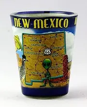 New Mexico State College Shot Glass Glassware RTP