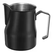 Milk Frothing Pitcher, 17oz / 500ml Milk Frother Cup, Extended Spout Black