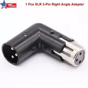 XLR Angle Adapter Dual Male and Female Adjustable 4 Angle Positions