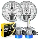 for 1967-1972 Chevy C10 Pair DOT 7 inch Round LED Headlights Hi/Lo Beam DRL Lamp