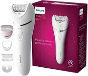 Philips Epilator Series 8000 Cordless Wet & Dry Epilator for Legs and Body, Includes 5 Accessories, BRE710/00