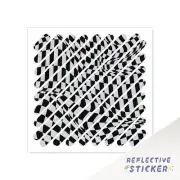 Reflective Frame Stickers Safety Decal MTB Bike Mountain Biking CHECKERED