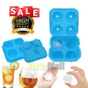 FOOD GRADE Whiskey Ice Cube Ball Maker Mold Sphere Mould Tray Round+Water Funnel