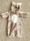 Pottery Barn Kids Baby Woodland Deer Fawn Fluffy Costume Snowsuit Jumpsuit 6-12M