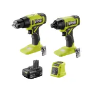 Ryobi 18V ONE+ Hammer Drill And Impact Driver Kit I/N: 0539752