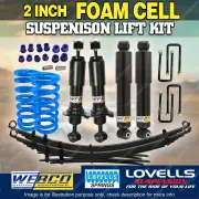 2" Foam Cell Lift Kit Shocks Lovells Springs Raw Leaf for Mitsubishi Triton MQ