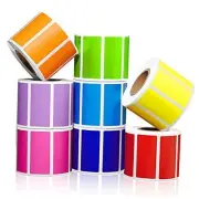4000 Pieces Rectangular Colored Labels Stickers 1.57 x 0.75 Inch Assorted