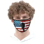 American Flag Puppy FACE MASK Reusable Washable Unisex Face Cover USA Seller