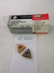 10 NEW CLEVELAND 16NR 24UN THREADING CARBIDE INSERTS GR 621 FACTORY PACKED -E260