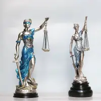 在飛比找Yahoo!奇摩拍賣優惠-希臘神話人物正義女神忒彌斯雕像公平公正司法女神律師~特價#促