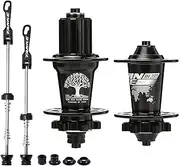 Daseeme MTB Bike Hub Mountain Bike Bicycle Front & Rear Hub Set 36 Holes 6 Bearings with Quick Release