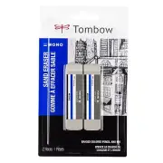Tombow 67304 Mono Sand Eraser, Silica Eraser Designed 2-Pack.