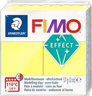 FIMO Effect Modelling Clay, Translucent Yellow, 57 g
